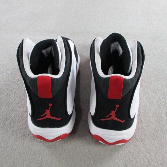 Jordan Pro Strong Sneakers Mens 13 White Gym Red Black Basketball Shoes Nike Air - Picture 3 of 7